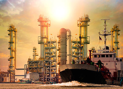 Marine LNG terminal